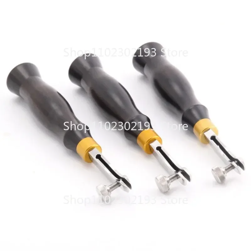 

DIY Leather Craft Tools Adjustable Round Handle Creasing Press Line Tool 0.5/1.2/1.5mm Stainless Steel Shallow Groove Edge Press