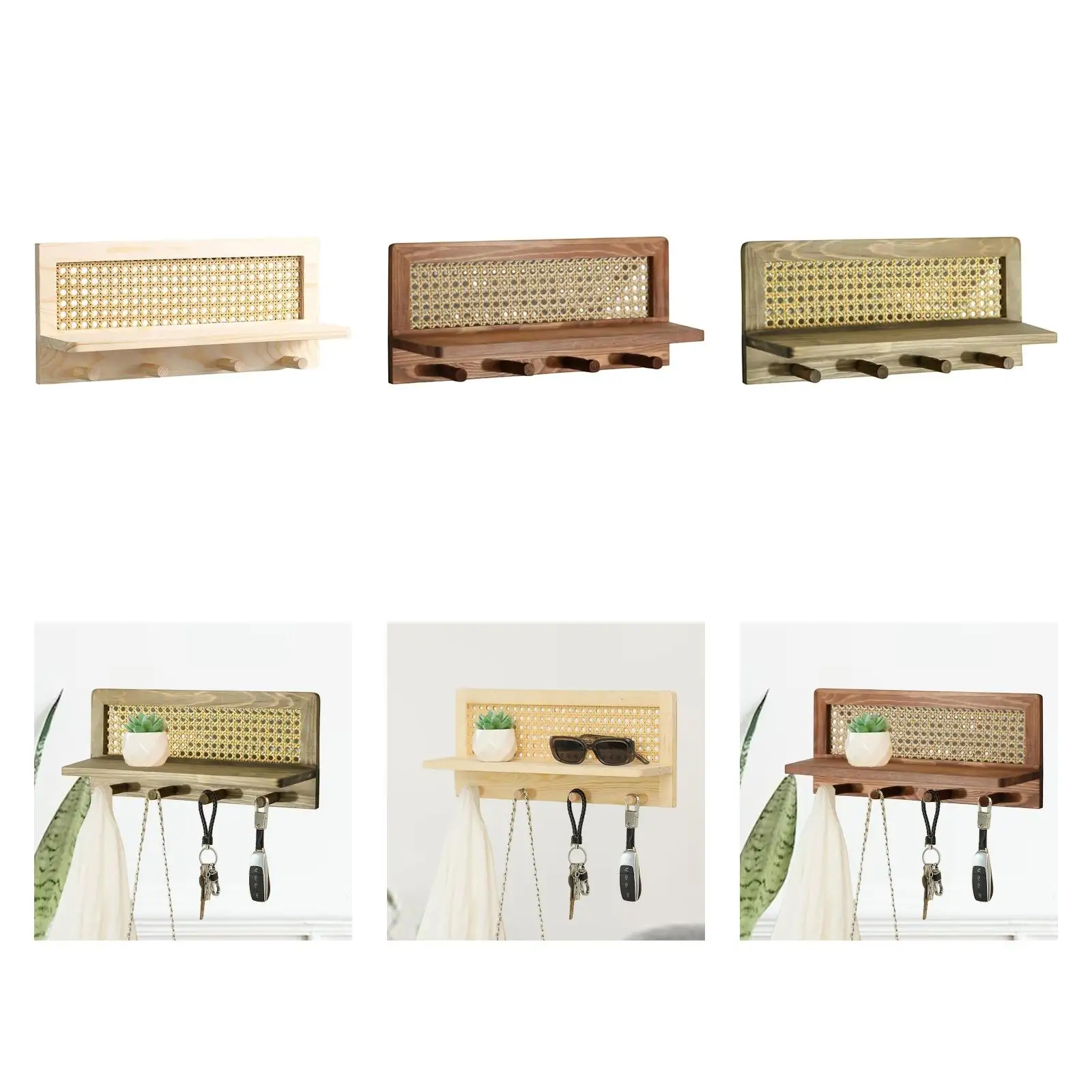 

Настенное крепление для вешалки с полкой, с 4 крючками, настенные крючки для вешалки для одежды в прихожей