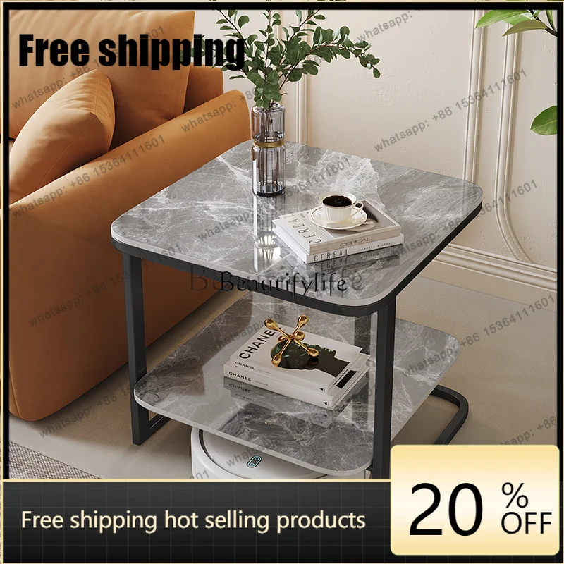 HJ Slate Sofa Edge A Few Light Luxury High Sense Modern Simplicity Very Narrow Small Side A Few Movable Small Squar