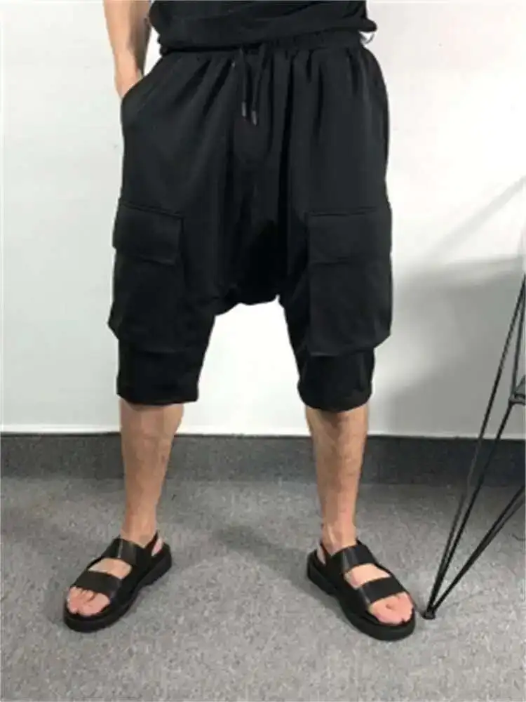 Summer Cargo Original Shorts And American Loose Brand European Multi-Pocket Street Style Hip-Hop Crotch Pants Fashion