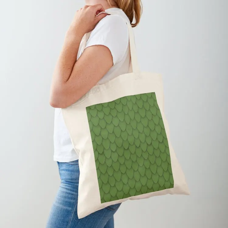 

Green Dragon Scales Tote Bag cute pouch bag large tote bag luxury women bags luxury women