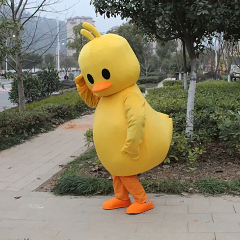 Volwassen Eend Kip Mascotte Kostuum Verjaardag Anime Cosplay Halloween Cartoon Poppen Prestaties Props khj