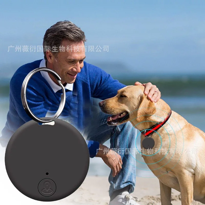 Mini Dog GPS Bluetooth 5.0 Tracker Anti-Lost Device Round Pet Kids Bag Wallet Tracking Smart Finder Locator