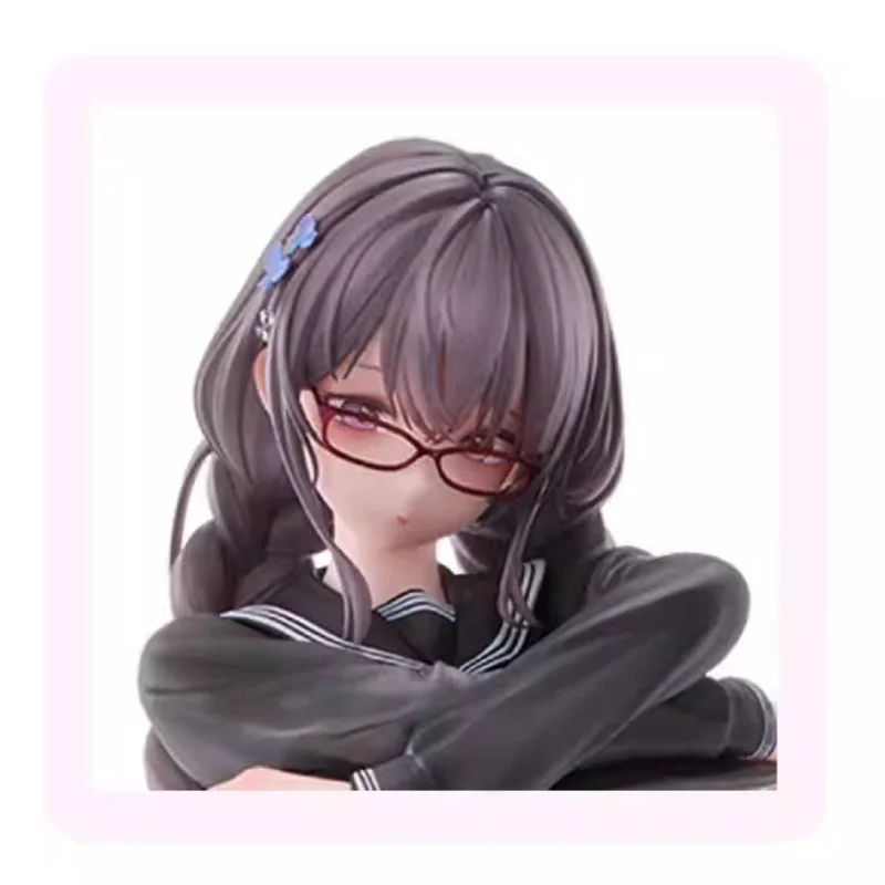 Brand new spot, Yuya Uya original painting, contrast glasses girl 1/6 genuine, chassis ornament, collection