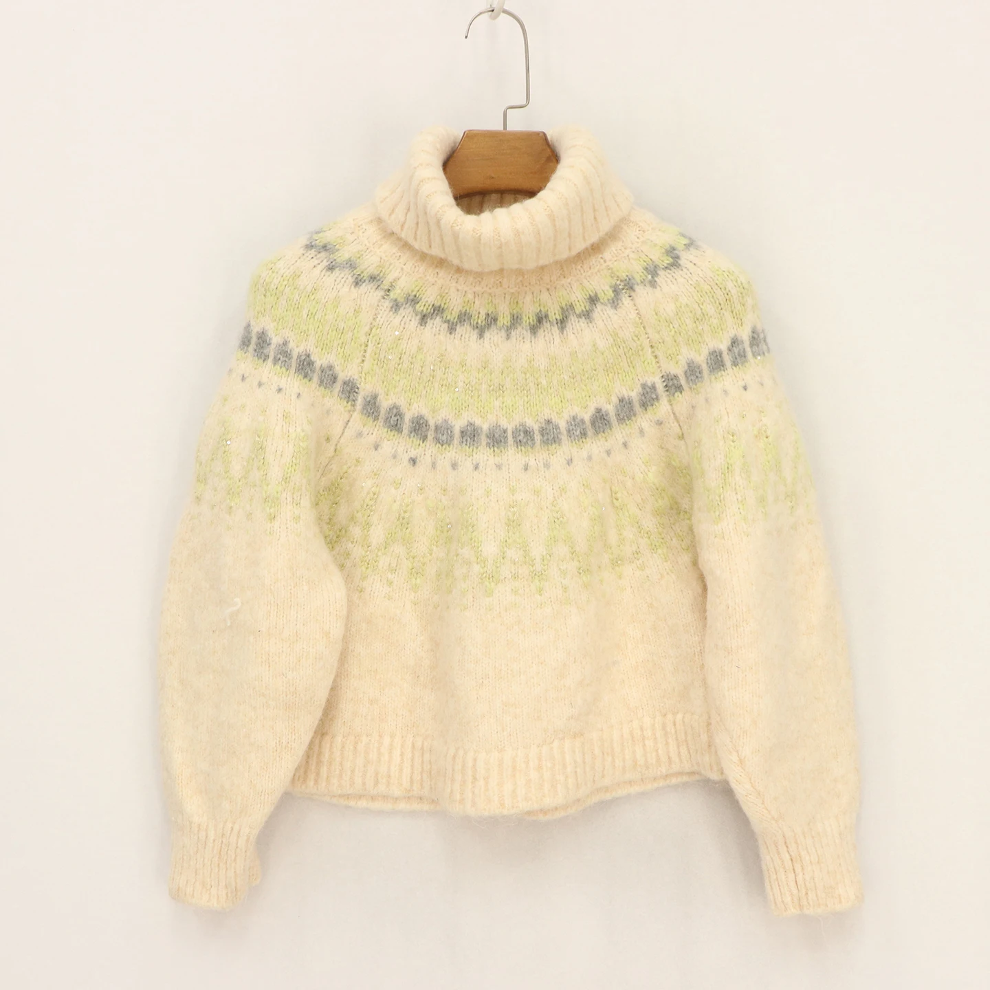 

High Collar Loose ort Knitted Sweater Two Tone Tassel Winter Warm Thermal Commute Sle Long Sve Striped Design DN