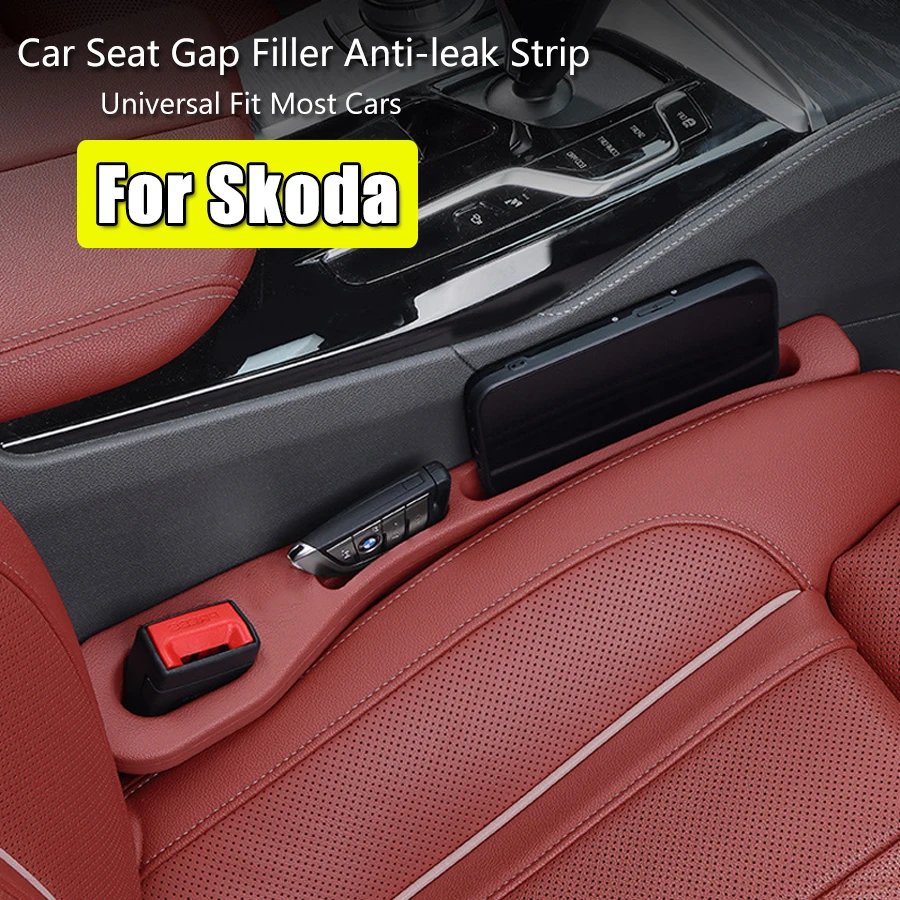 

1PCS Car Seat Gap Filler Side Seam Plug Strip Leak-proof Filling Strip For Skoda Octavia Fabia Karoq Kamiq Roomster Kodiaq Rapid