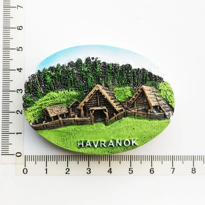 

Креативная достопримечательность Swalok Havranok, путешествия, памятные поделки, 3D, украшения, магнетизм, материал смолы, наклейки на холодильник