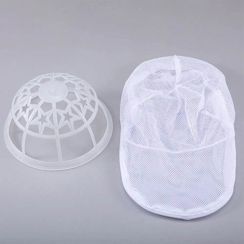 Hat Washing Cage Holder Frame Polyester Baseball Cap Washing Cage Protector Holder for Flat and Curved Hats