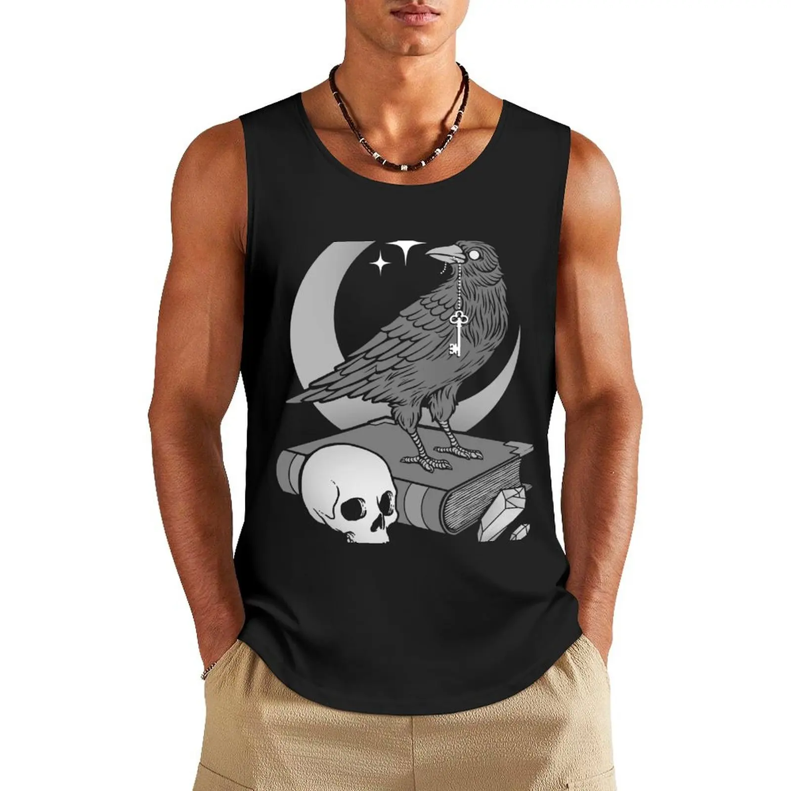 Occult Crow Tank Top gym for men anime