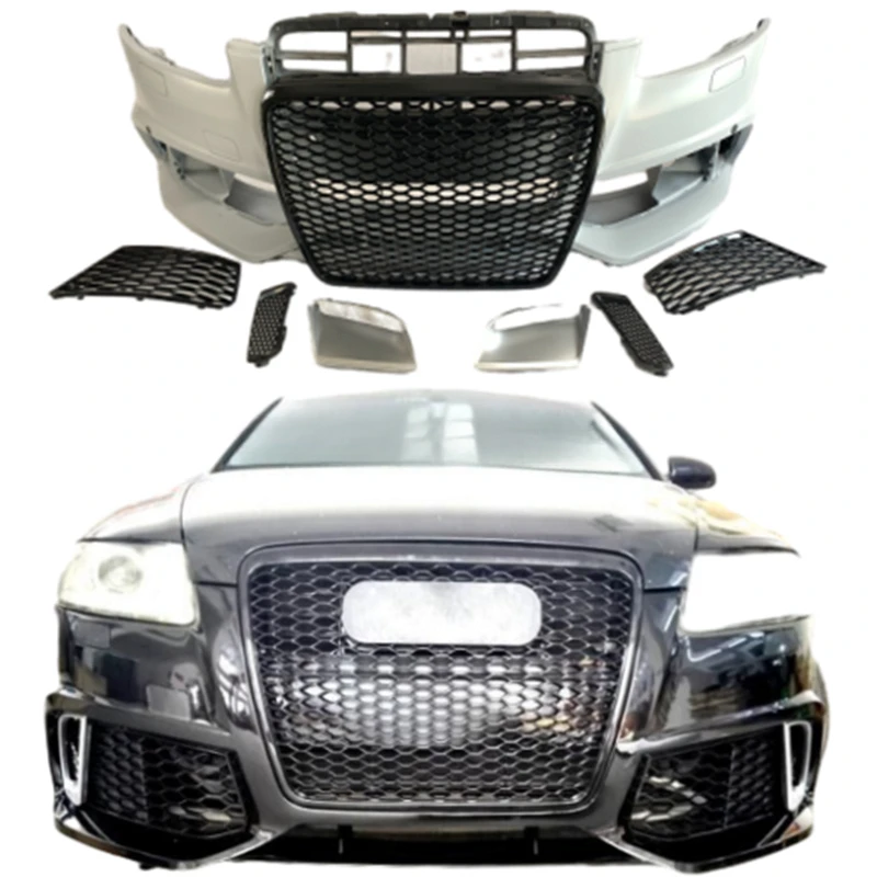 

Комплект переднего бампера RS6 для Audi A6 C6 2005-2012 годов, полный обвес A6, расширенный комплект для тюнинга кузова