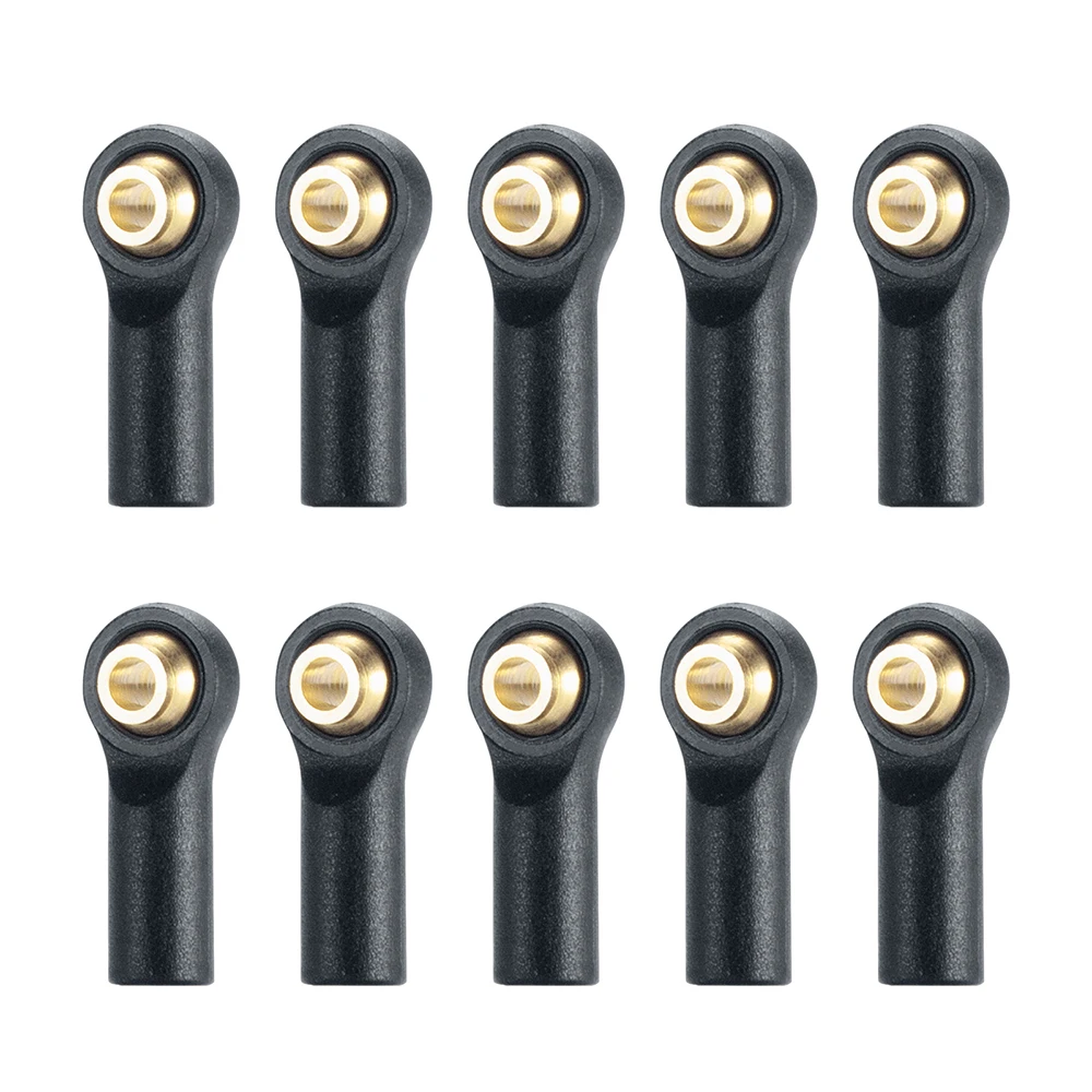 YEAHRUN 10 Pcs Plastic M2 Steering Link Rod Ball Head Joint End for Axial Tamiya RC Car Crawler Boat Airplane Helicopter Model