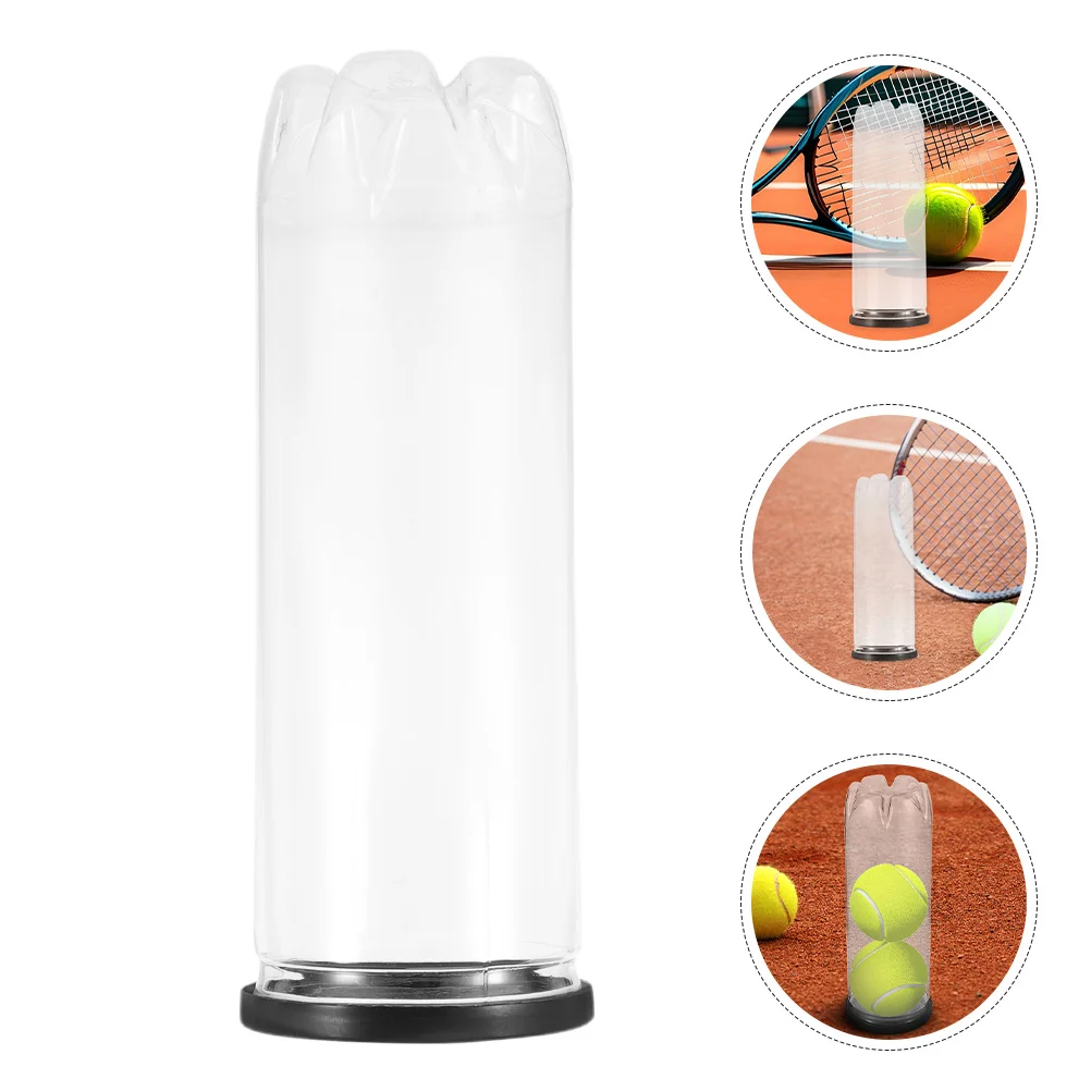 

8pcs Tennis Ball Storage Cylinder Clear Pvc Container For Practice Portable Organizer Pickleball Baseball