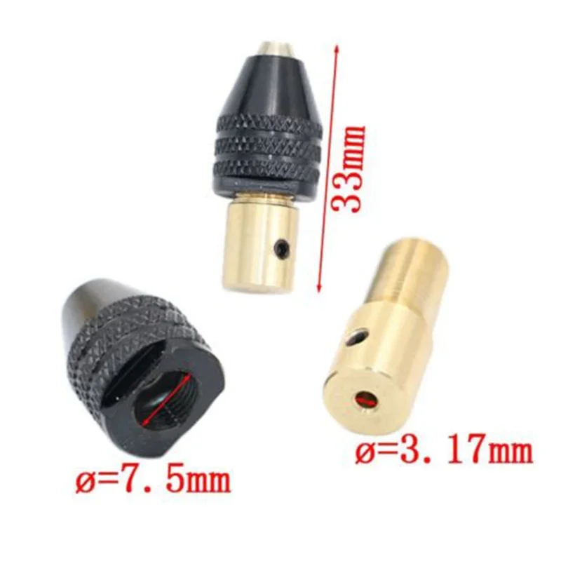 Set Drill Chuck Small Tools Mini Parts Replacement 0.3-3.5mm Aluminum Alloy Electronic Kit Brand New High Quality