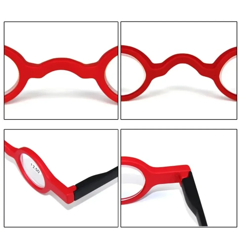 نظارات القراءة المحمولة إطار دائري الراتنج طويل النظر نظارات الرجعية 1.0/1.5/2.0/2.5/3.0 طول النظر الشيخوخي النظارات للجنسين