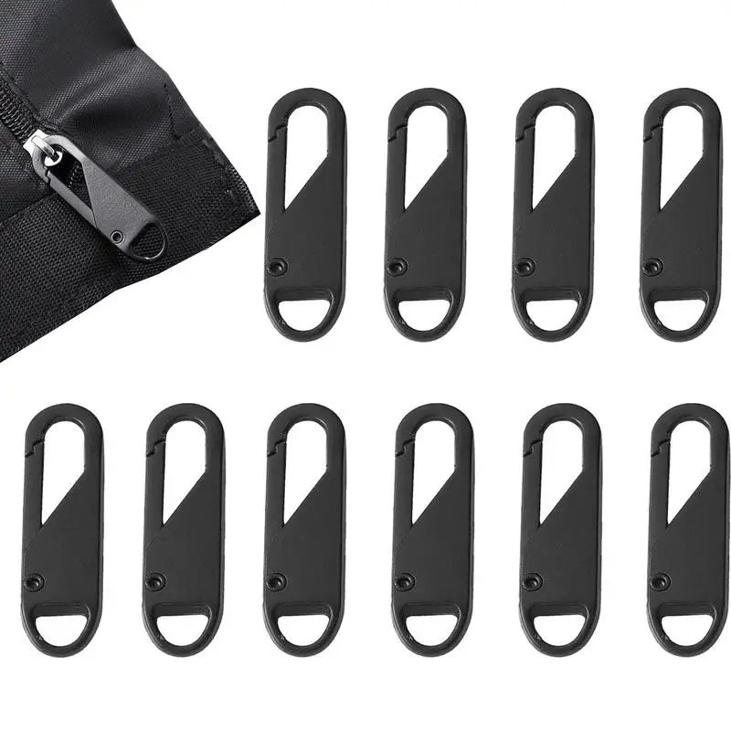 10 parça fermuar çekme yedek fermuar tamir kiti fermuar kaymak çekme Tab evrensel fermuar Fixer Metal fermuar kafa pantolon için