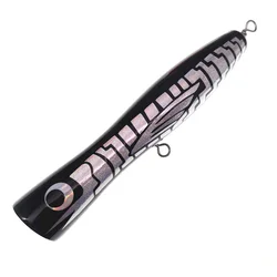 1Pcs Wooden Popper Wobblers 30g 80g Topwater FIshing Lures Blowups Pike Baits Hard Baits Fishing Tackle Swimbaits