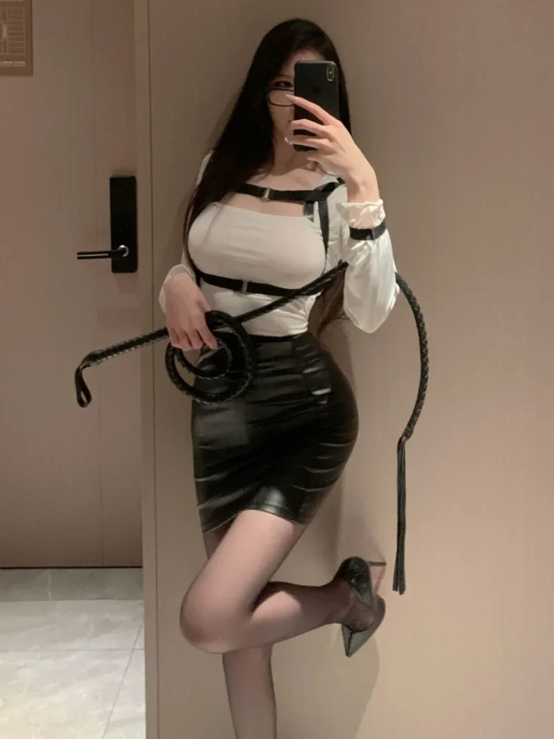 ชุดเซ็กซี่ Pure Desire เลขานุการ Sheer ตาข่ายเย้ายวน Professional OL เซ็กซี่ชุดแฟชั่นเซ็กซี่ผู้หญิงชุด MEQ7