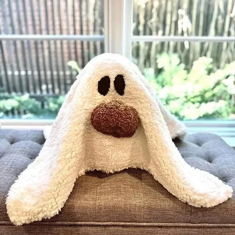 New Gus The Ghost With Pumpkin Pillow Halloween Pumpkin Ghosts Doll Plush Throw Pillow Cushion Car Accessories Kawaii Gifts