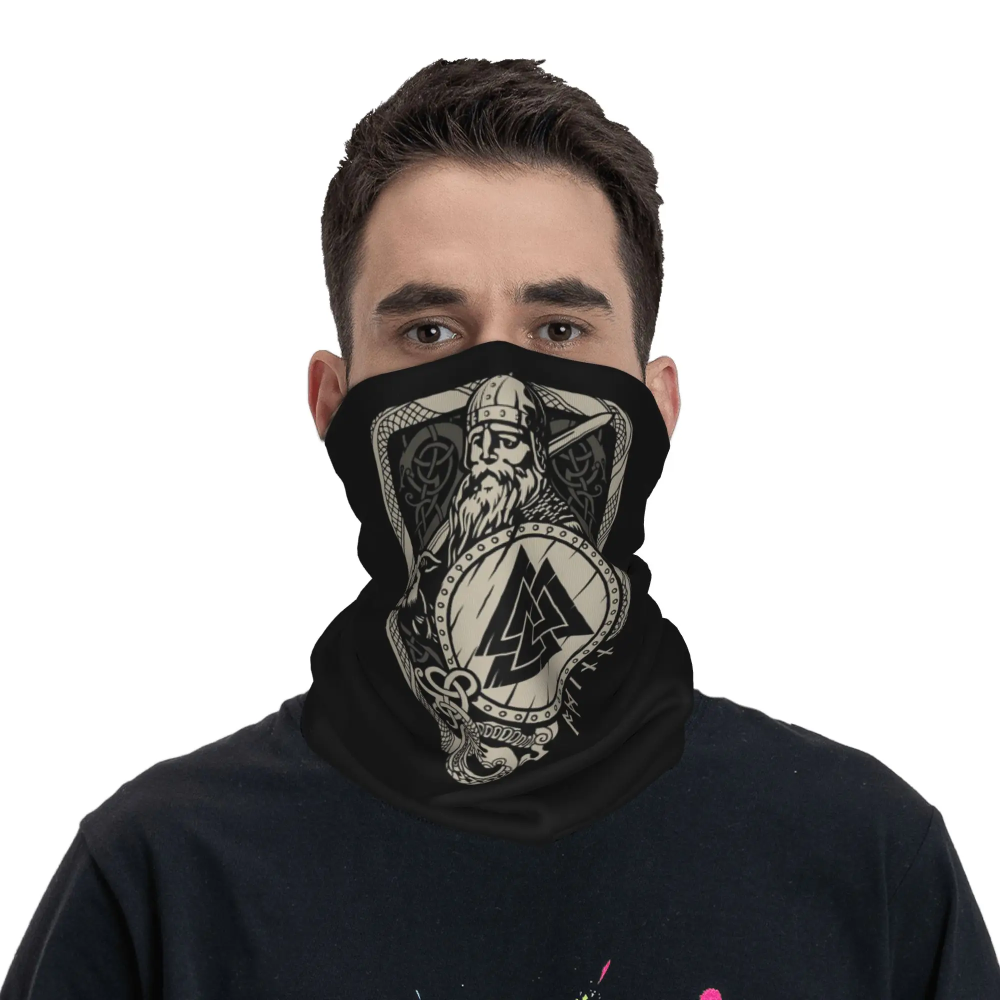 

Scandinavian Viking Bandana Neck Gaiter Printed Face Scarf Face Mask Outdoor Sports Unisex Adult Washable