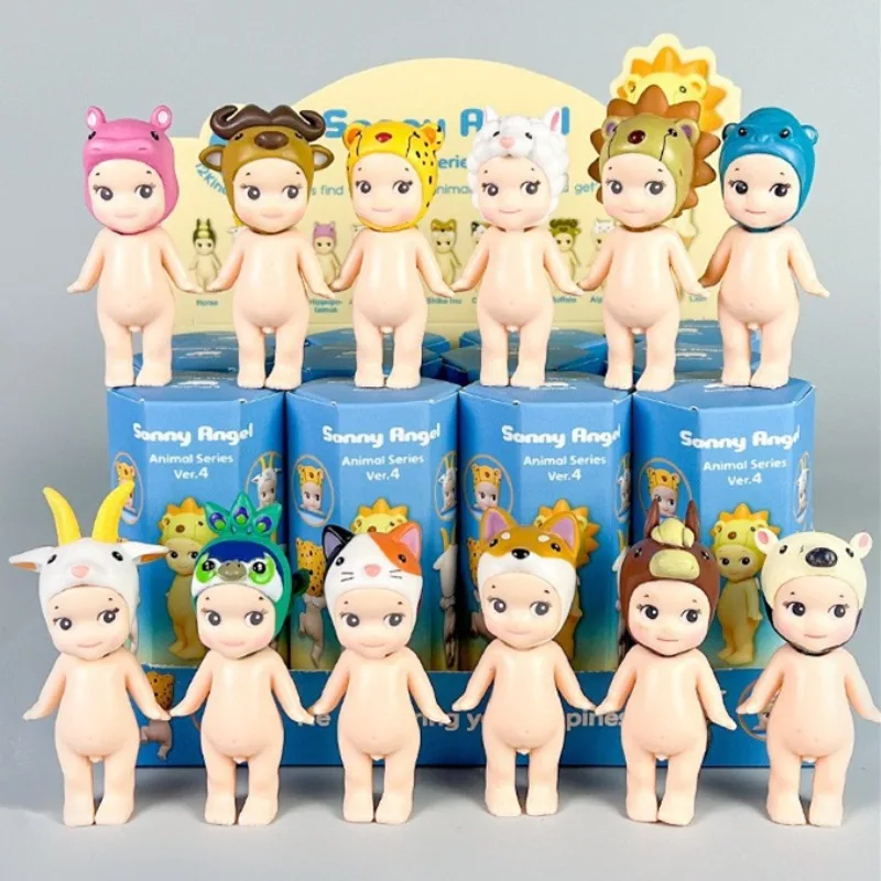 Figura Miniatura de Muñeca Ángel, Serie Animal Ver.1, Caja Sorpresa, Figuras de Anime, Muñecas Lindas, Adornos, Regalo de Navidad o Cumpleaños para Fanáticos del Anime