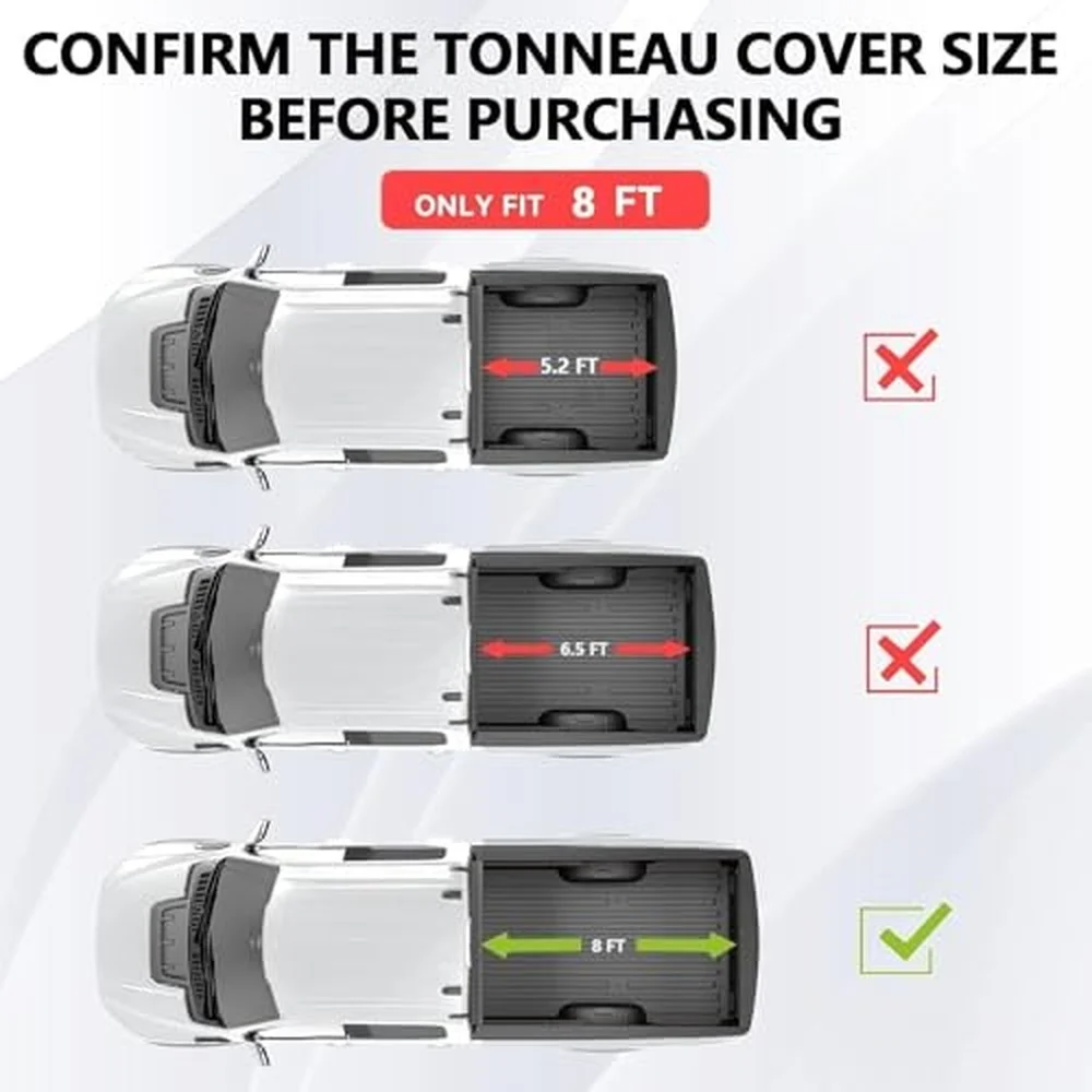 Soft Roll Up Tonneau Cover Fits 2007 2014 Silverado Sierra 1500/HD