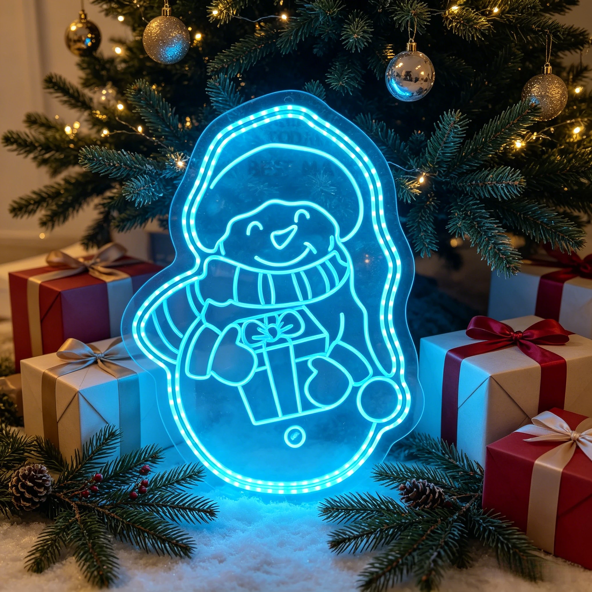 

Christmas Neon Signs LED Neon Lights for Wall Decor Bedroom Livingroom Christmas Party Decorations A Great Gift for Children