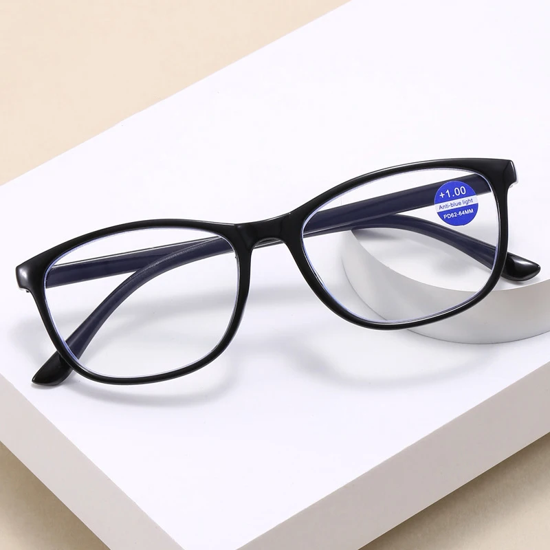 

Retro Round Frame Anti-blue Light Reading Glasses For Men And Women High-definition Presbyopia Eyeglasses Diopter +1.0 To +4.0