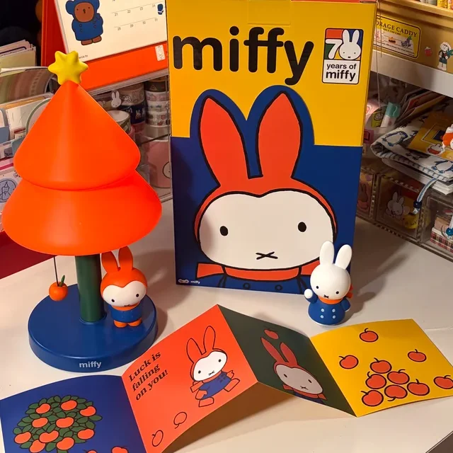 

Genuine Miffy Apple Tree Light Bedroom Bedhead Atmosphere Desk Lamp Nightlight Christmas Desktop Ornament Gift