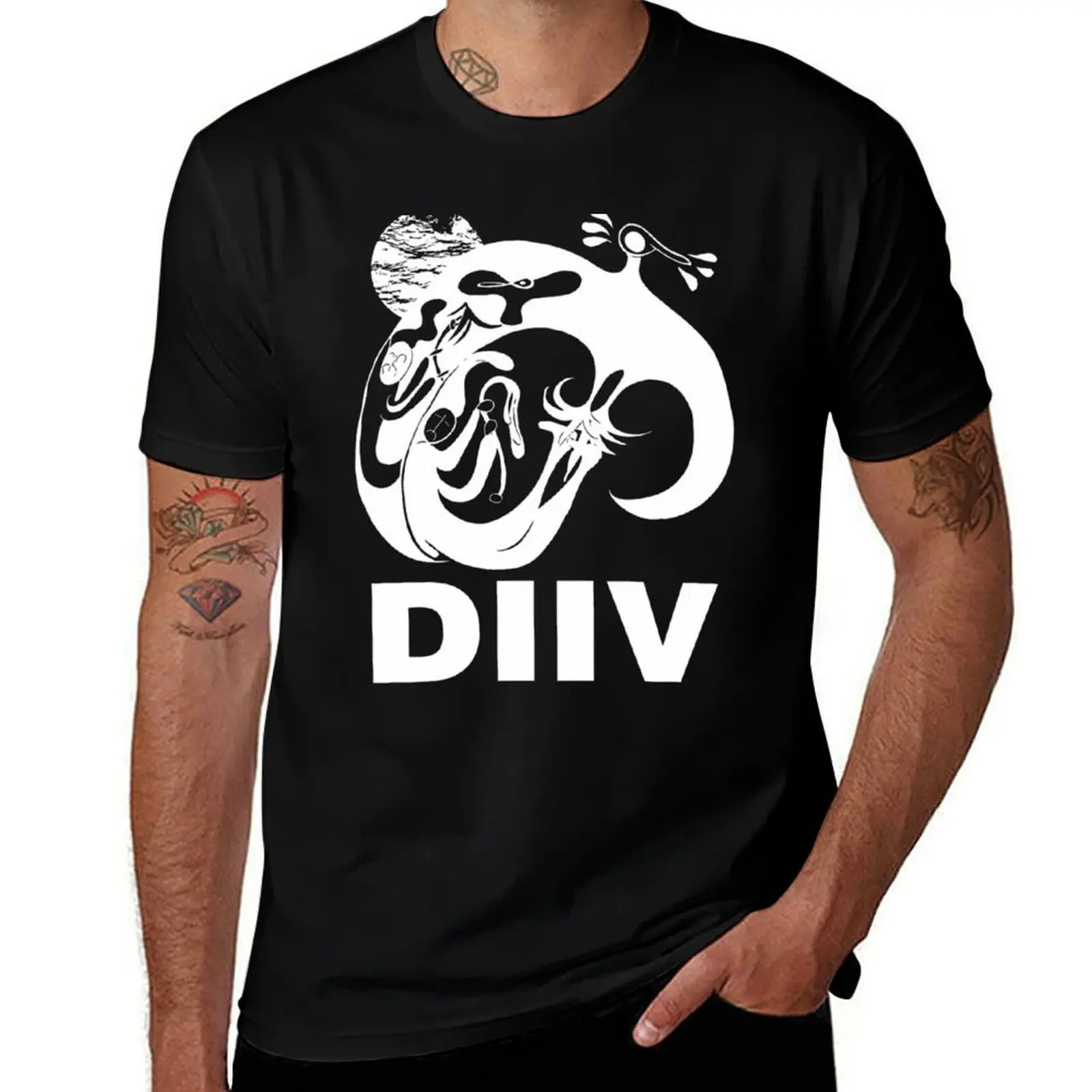 

Diiv Aesthetic - Logo White T-Shirt anime tshirt t shirts for man graphic vintage funny t shirts man T-Shirt
