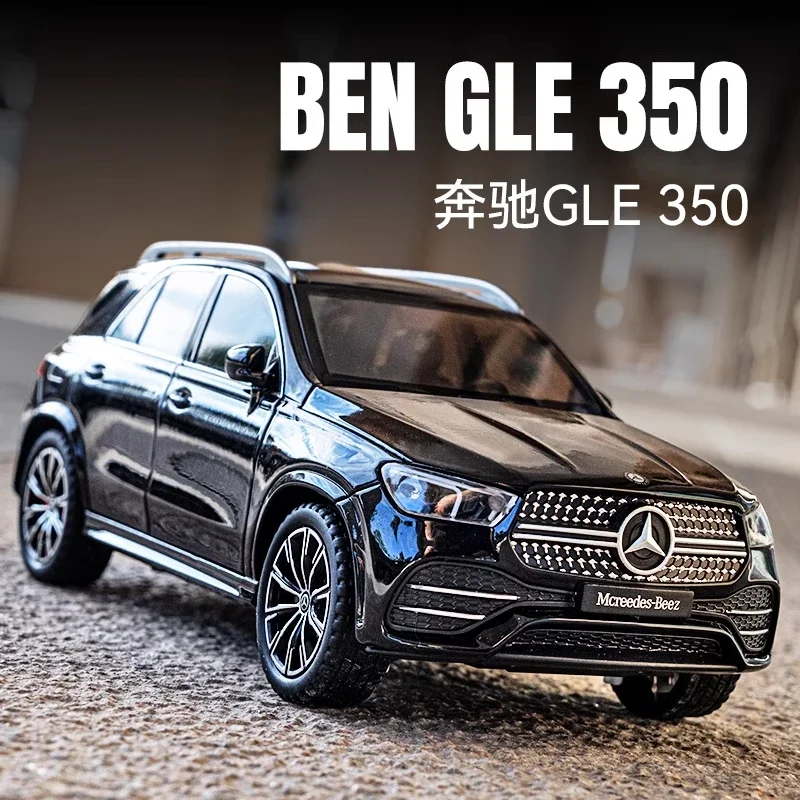 

1:24 Mercedes-Benz GLE350 SUV, легкосплавный автомобиль, литье под давлением и игрушечный транспорт, модель автомобиля, звук и свет, автомобиль с откатом, игрушки для детей, подарки C197