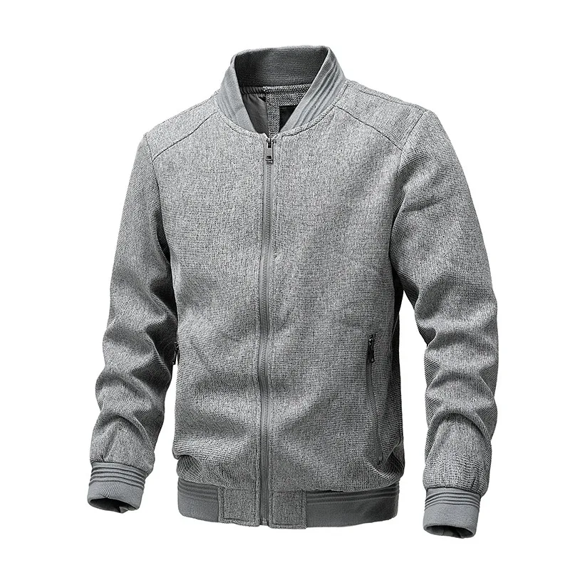 

Новые осенне-зимние высококачественные удобные куртки с бейсбольным воротником, модная однотонная мужская повседневная верхняя одежда, мужская куртка