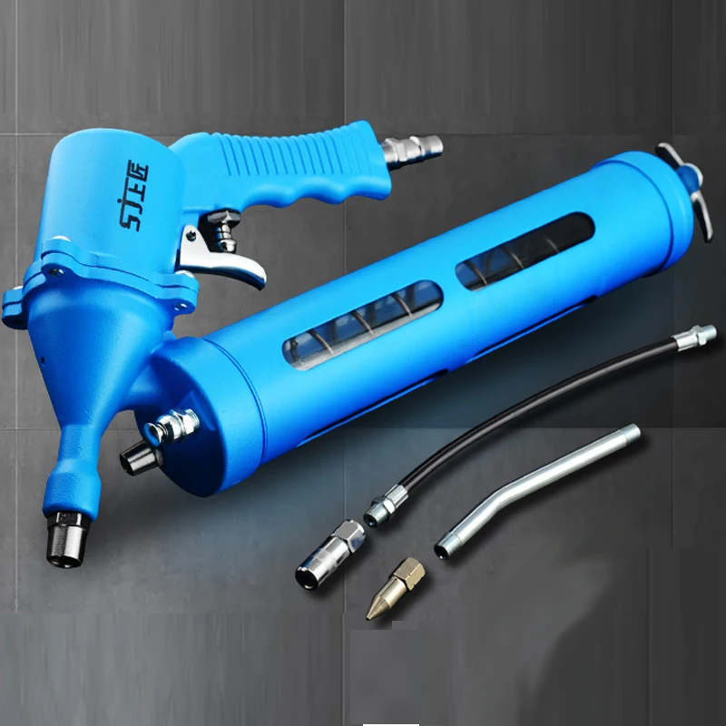 400cc High Pressure Pneumatic Grease Gun With 5m Trachea Air Pressure Grease Gun For Air Compressor Storage Tank