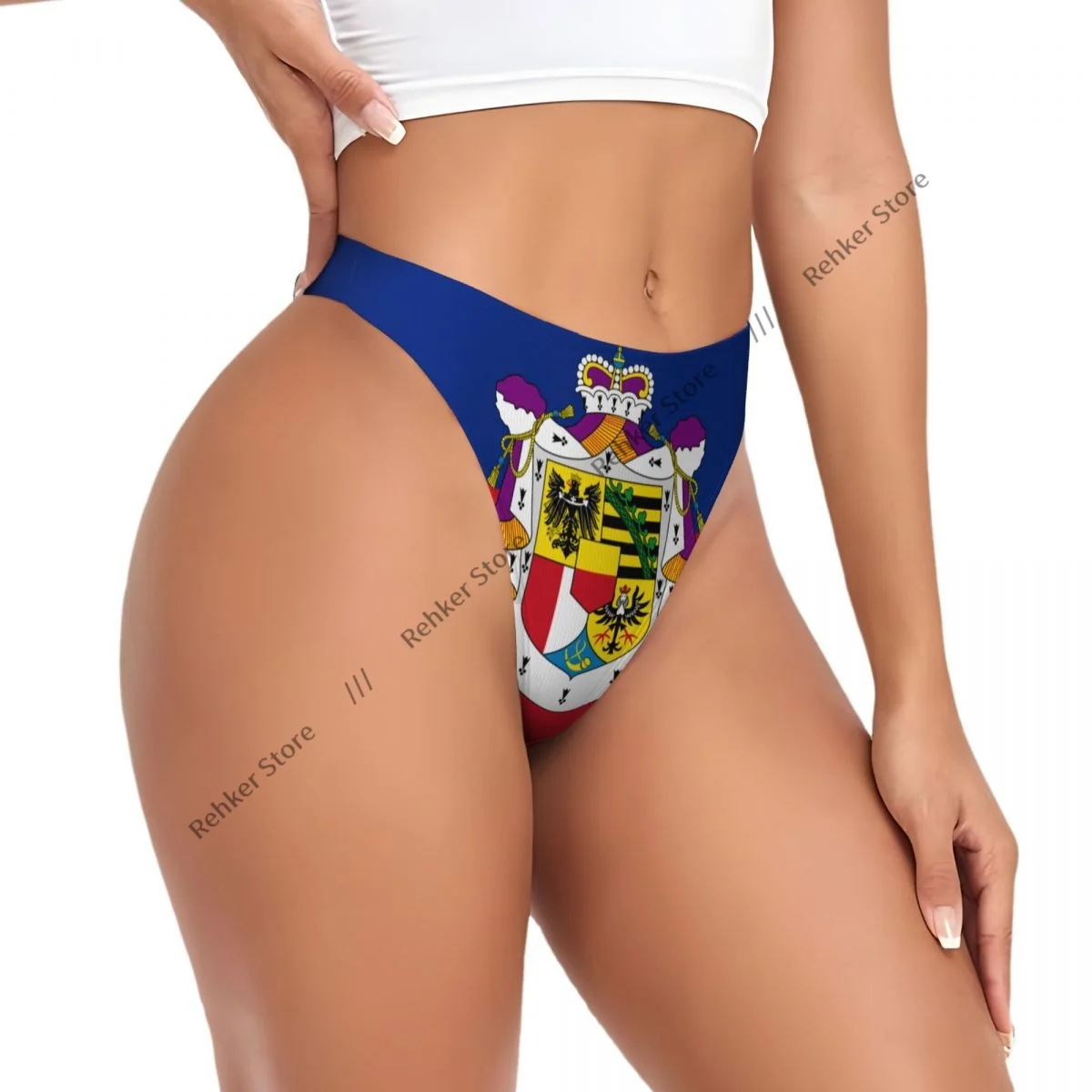 Sexy Panties Flag Of Liechtenstein State Thongs Underwear Women Lingerie Breathable G-string