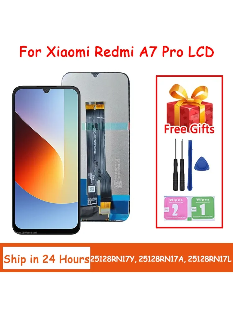 6.9“ IPS LCD do Xiaomi Redmi A7 Pro 4G 25128RN17Y, 25128RN17A Wyświetlacz z ekranem dotykowym i digitizerem do Redmi A7Pro 5G — zdjęcie produktu 7