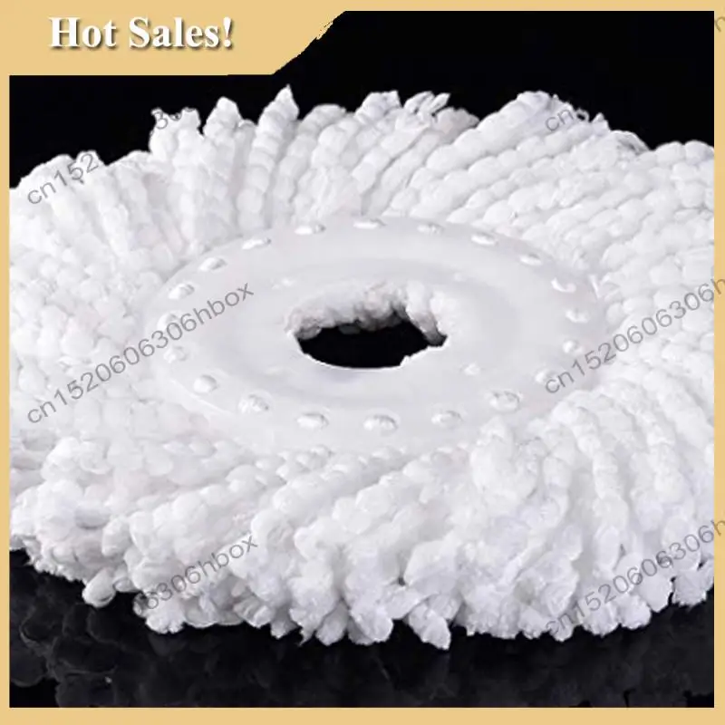 

-HOPE 3 Replacement Mop Micro-Head Refill For 360° Spin Magic Mop-Microfiber Replacement Mop Head-Round Shape Standard Size (Whi