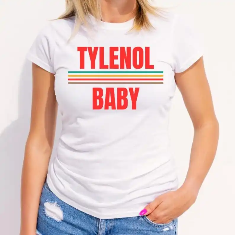 Tylenol الطفل تي شيرت ريترو تصميم مضحك قميص للتسامي والطباعة Tylenol التوحد النساء الرجال تي شيرت الجرافيك بلايز تيز #1