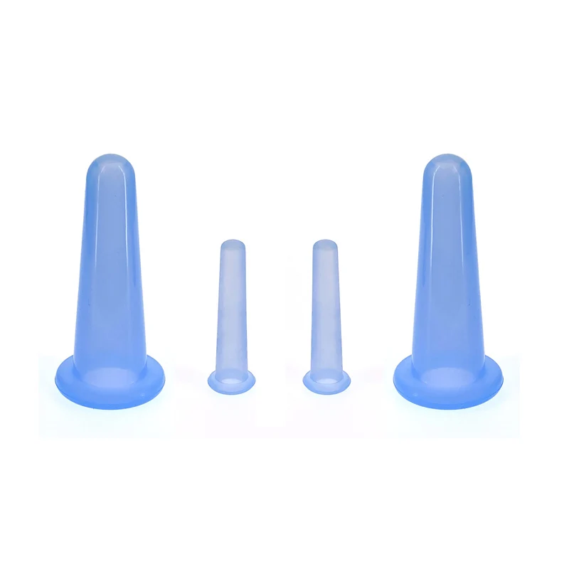 Silicone Vacuum Cupping Pot, Anti-Fat Cup Set, Ferramentas de Saúde, Corpo, Pescoço, Massagem Facial, Sucção, Novo, 2Pcs