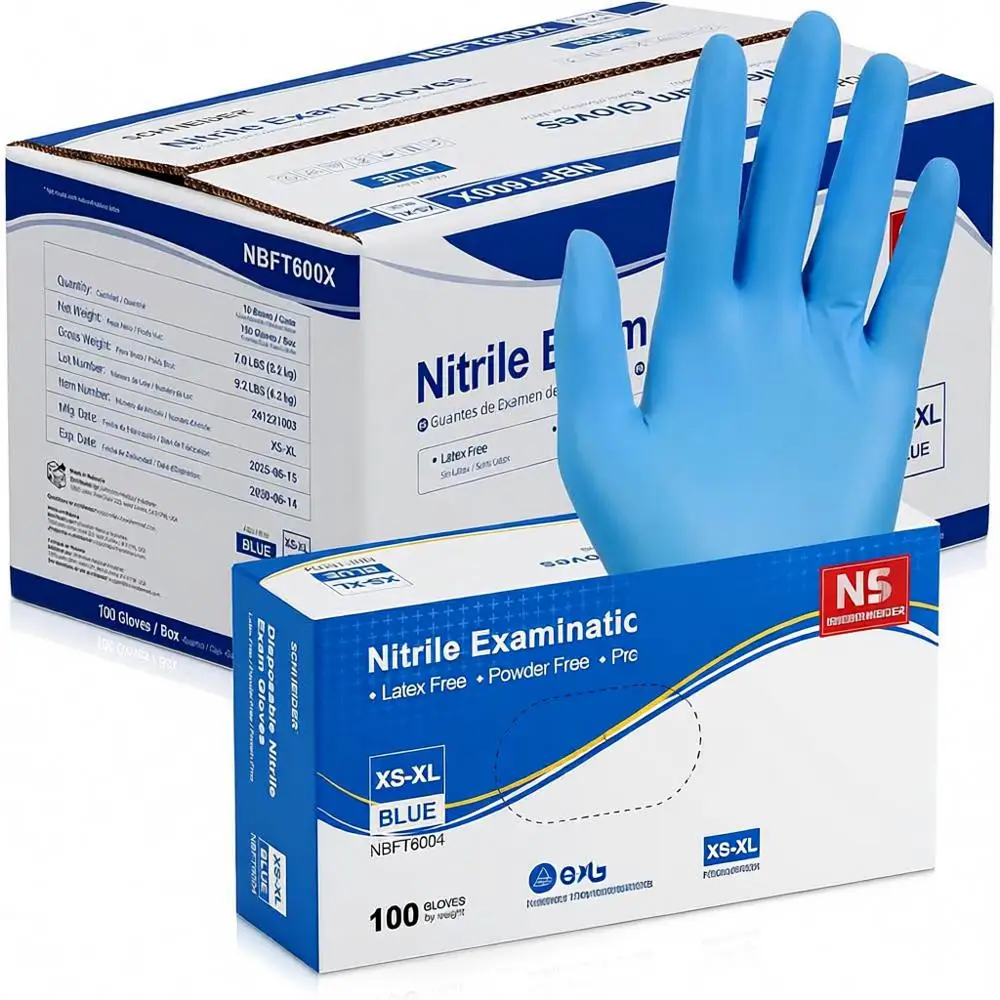 

Medical Grade Blue Disposable Gloves for Healthcare, Cleaning, and Food Preparation