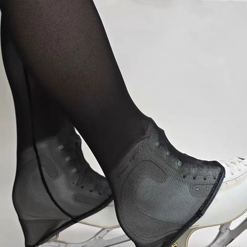 Black Figure Skating Training Tights Women's Adult Net Pants Underwear DWVVB Brand K118 Competitive Style Lightweight Warmth