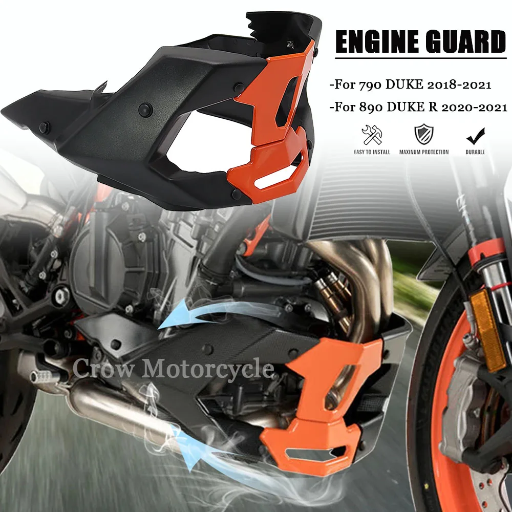 

New For 790 DUKE 2018-2021 890 DUKE R 2020-2021 Motorcycle Parts Front Engine Protective Cover Engine Spoiler
