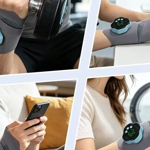 Electrical Heated Wrist Massager Adjustable Wrist Guard Breathable Strap Cordless Sports Hand Support Joint Protection Health
