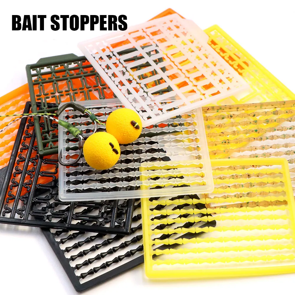 Carp Fishing Bait Stoppers Pop Up Boilie Hook Line Connectors Stop Beads For Hair Carp Rig Ronnie Rig Fishing Accessories Tackle