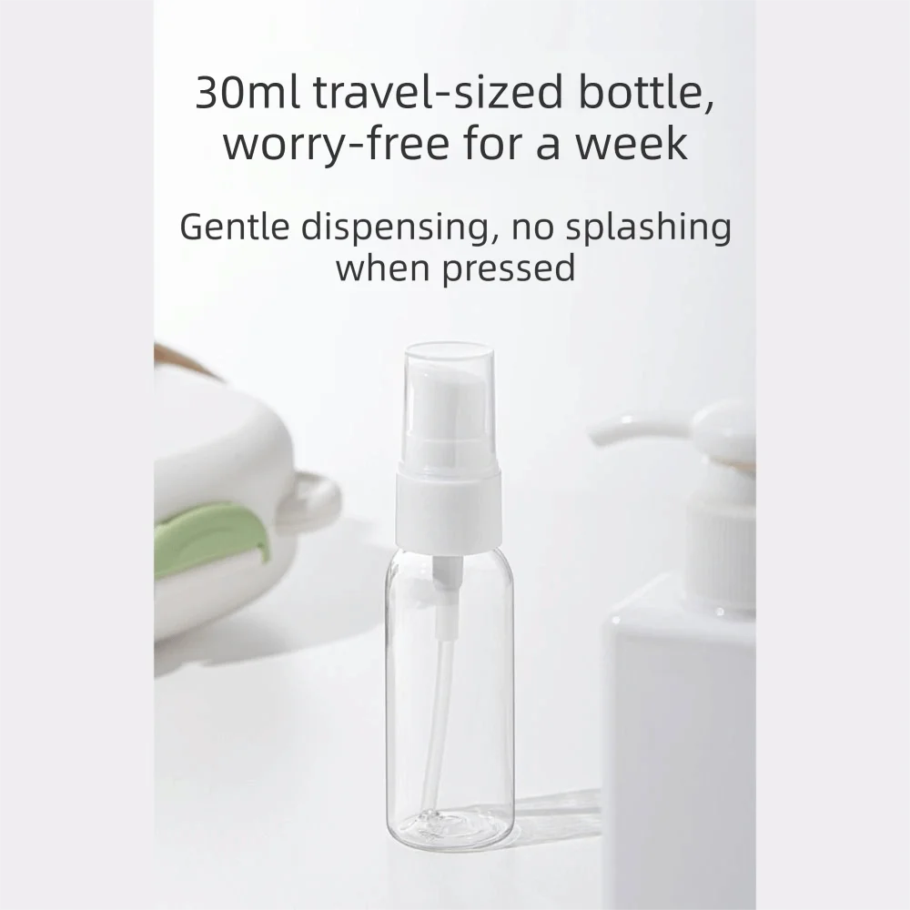 

6-in-1 Baby Bottle Brush Set Space Saving Drying Rack Bottle Cleaner Brush Built-in Drain Rack Portable