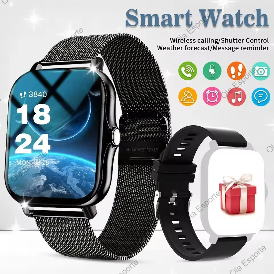 

New Smart Watch with Call Function Fitness Tracker Heart Rate Monitoring Alarm Clock for Outdoor Sports Monitoring Watches Women