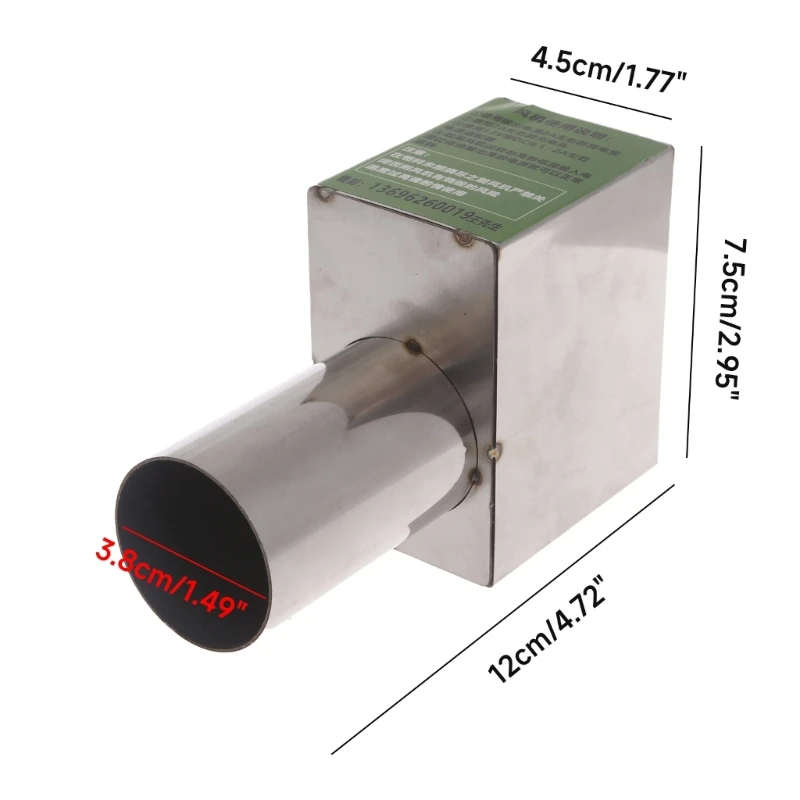 Ventilador para churrasco PWM Ventilador 12x3,8cm 5V 2A Ventilador alimentado por USB fluxo ar para cozinhar