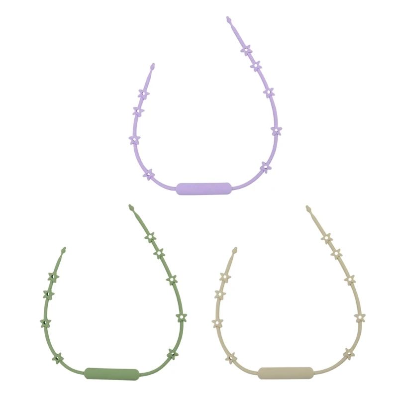 

Цепочка для пустышки Силиконовый ремешок Держатель для пустышки без бисфенола А Цепочка для соски Аксессуар для кроватки