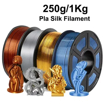 250g/1Kg Silk Copper 3D Printer Filament PLA 1.75mm Silk Gold PLA 3D Printing Material…