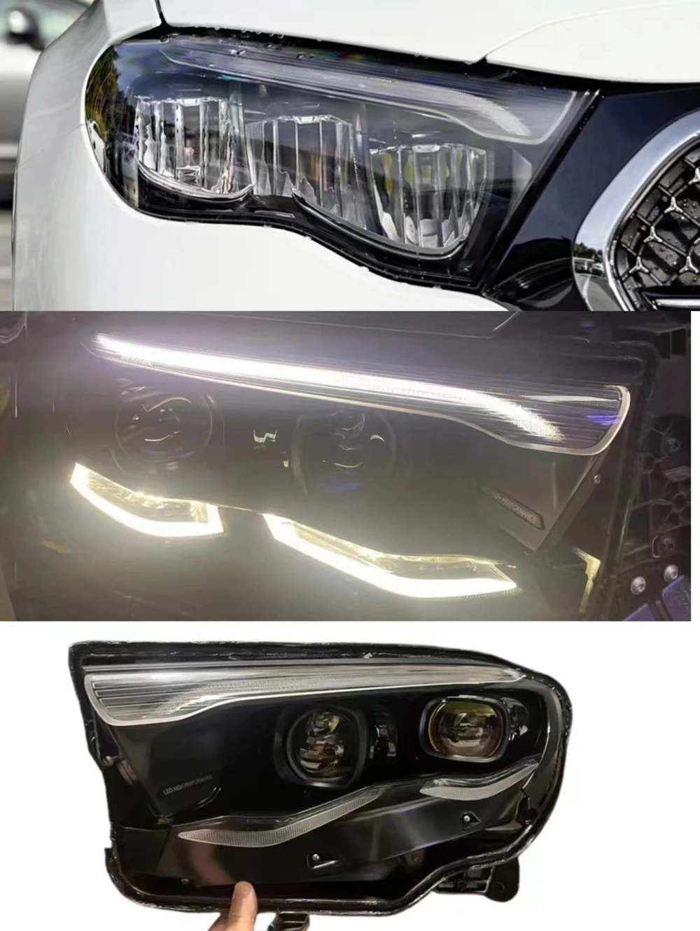 Car Led front lamp headlight Assembly for 2024 Mercedes-Benz E class W214 DRL daytime running light turn signal