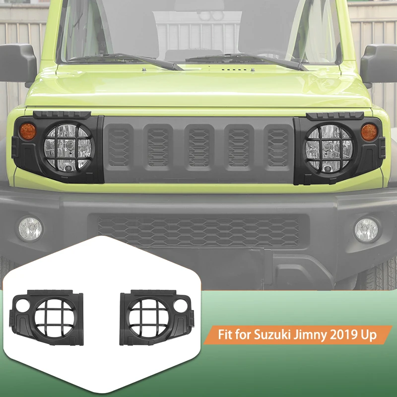 

Автомобильная ABS передняя фара, декоративная крышка, наклейки для Suzuki Jimny 2019, внешние аксессуары для автомобиля