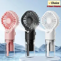 Portable Handheld Spray Fan Water Spray Mist Fan Student Dormitory Mini Fan Summer Supplies Cooling Tools Outdoor Small Fan